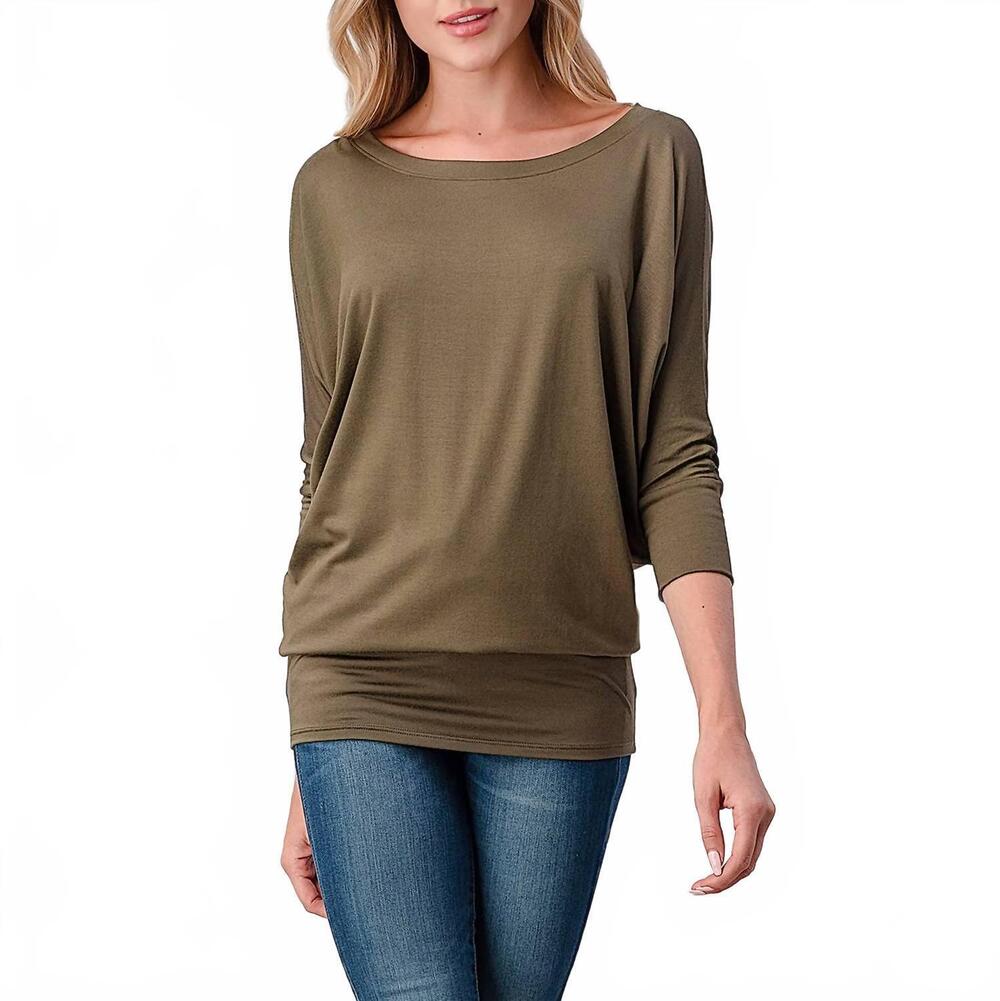 NEW HEIMIOUS harlowe scoopneck modal top in olive